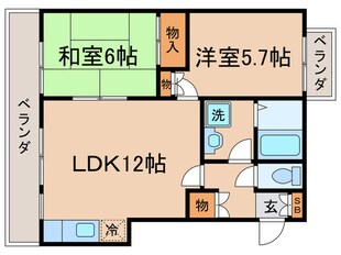 メリ－コンフォ－トの物件間取画像